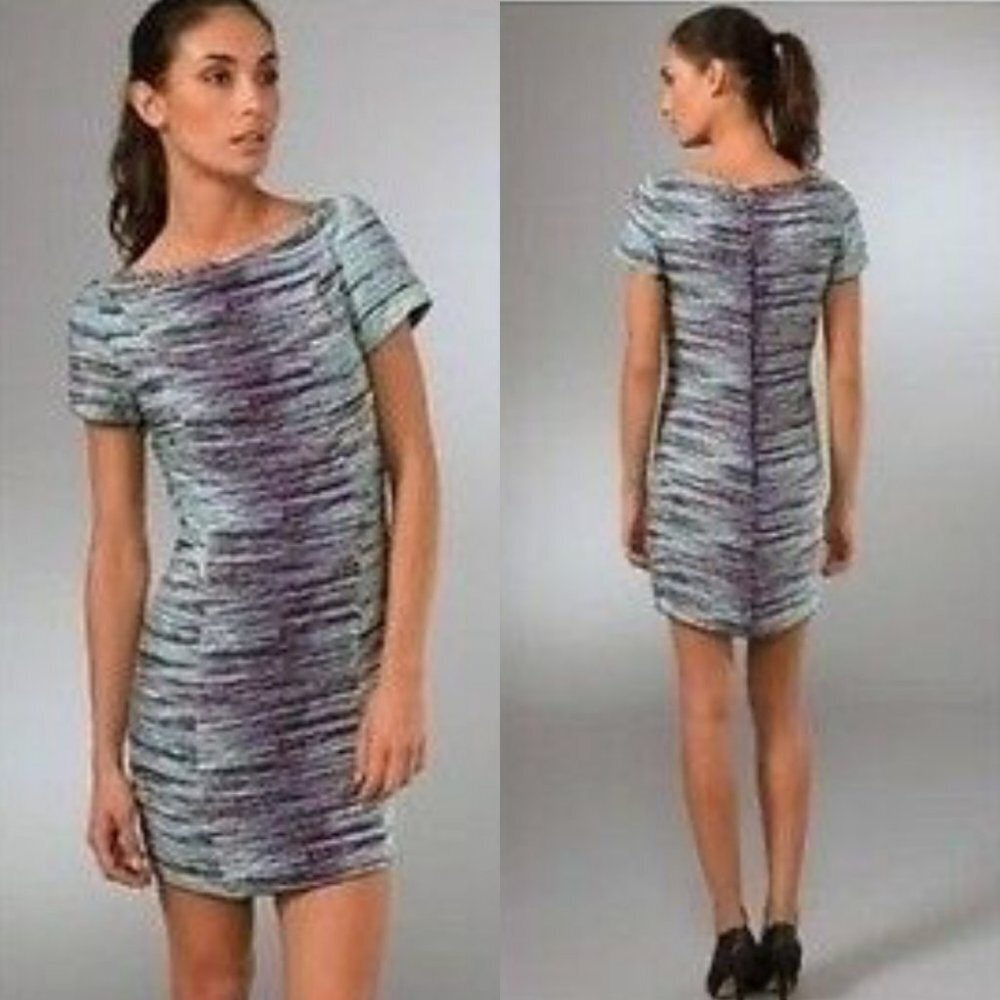 BRIAN REYES 100% SILK ZEBRA DRESS SIZE 12